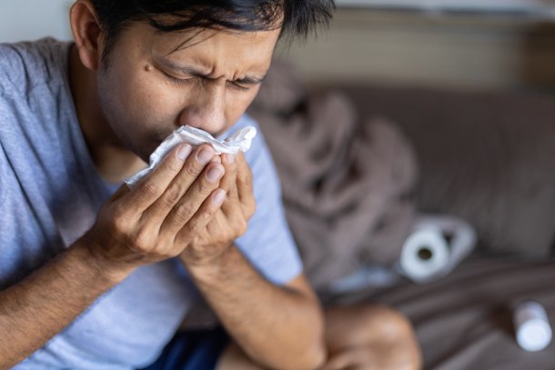 Zäher Auswurf ist ein Asthma-Symptom