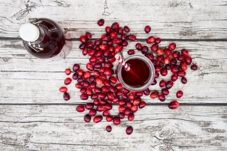 Cranberrys und Cranberrysaft