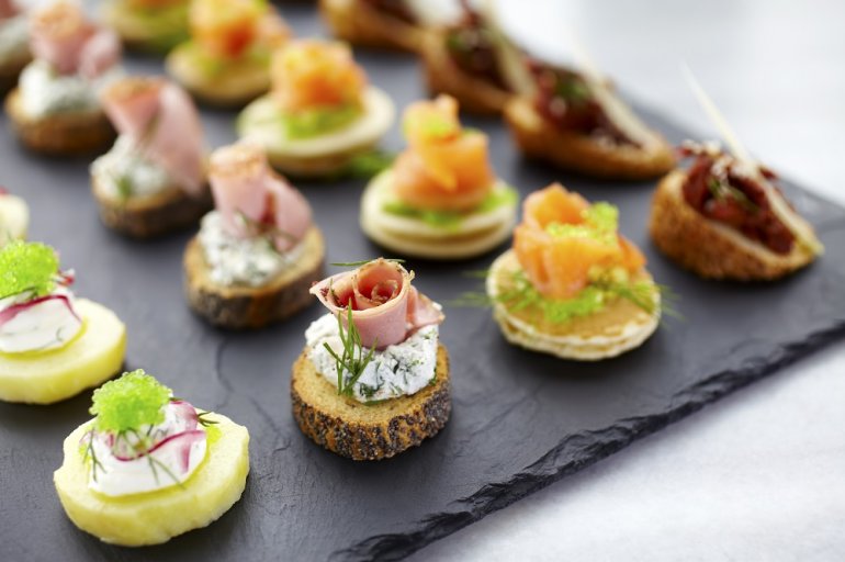 Canapés als Fingerfood