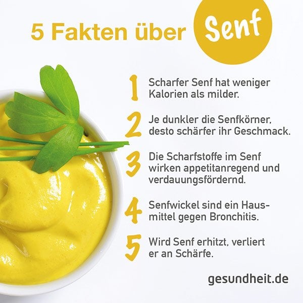 5 Fakten über Senf (Infografik)