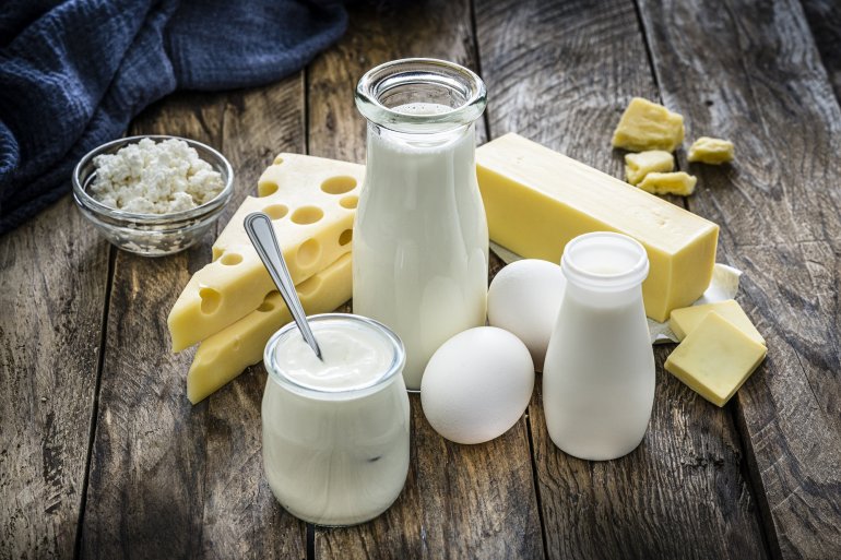 Milch, Milchprodukte und Eier