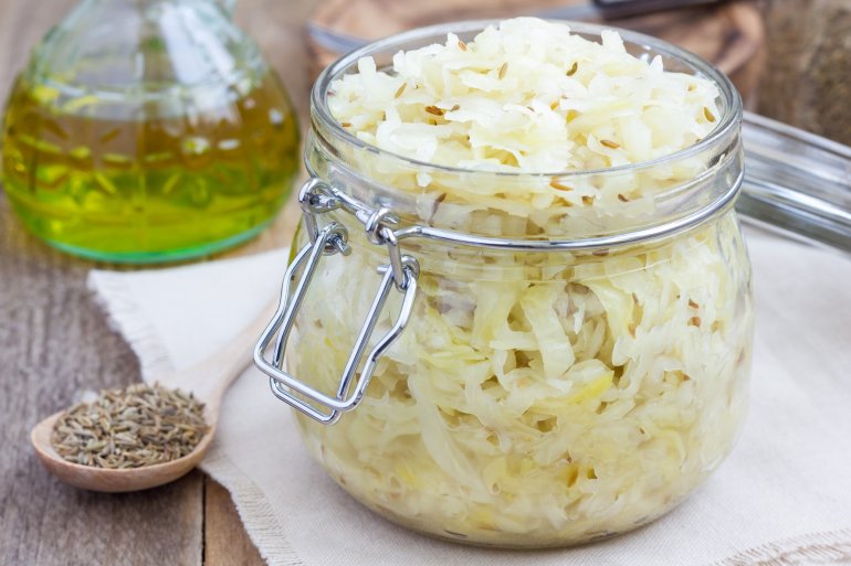 Sauerkraut im Einmachglas